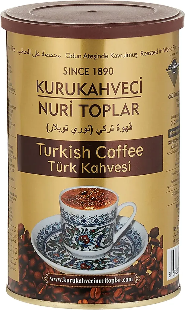[41024] Nuri Toplar Plain Turkish Coffee 250GR Tin
