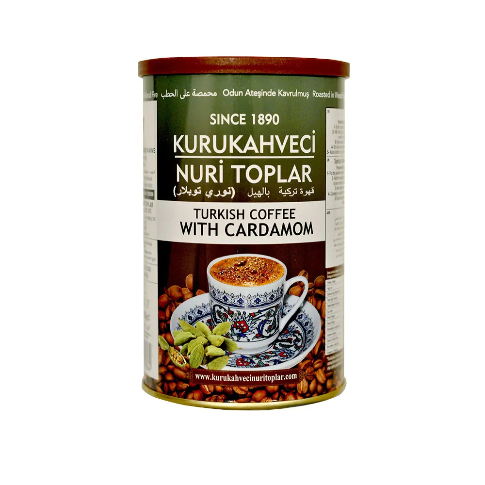 [41025] Nuri Toplar Cardamom Turkish Coffee 250GR Tin